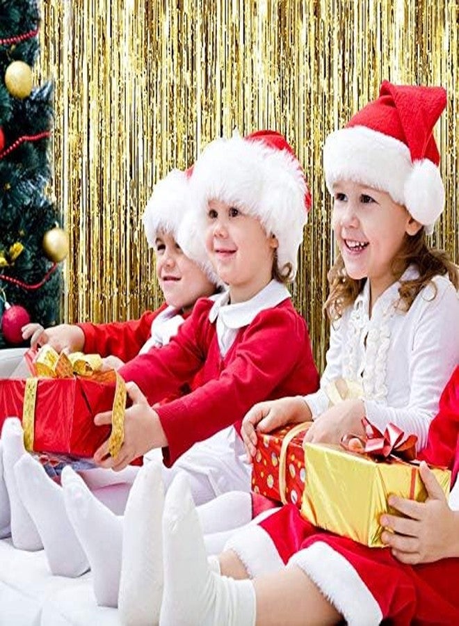 Aparonz 3 ft X 6 ft 10 inches Tinsel Foil Fringe Curtains Anniversary Decoration | Baby Shower | Welcome Home | Ring Ceremony | All Type of Party Decoration (Golden, Pack of 3) - Image 5